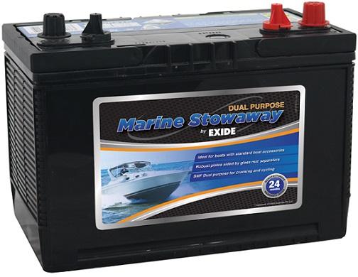 Exide marine dual purpose battery